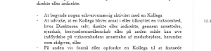 klassiske forbud i en jobklausul